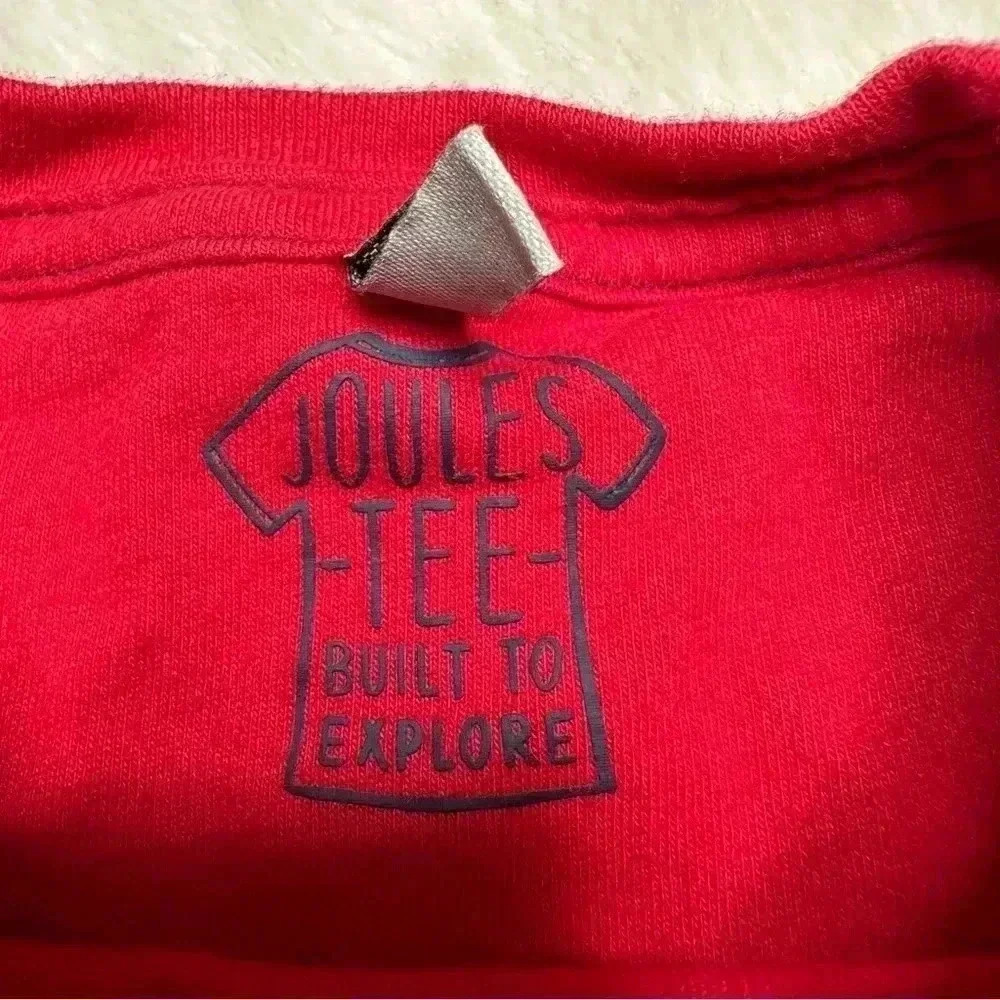 Joules Shirt Crook-adile  Red Long Sleeved Size 6 - Picture 6 of 16